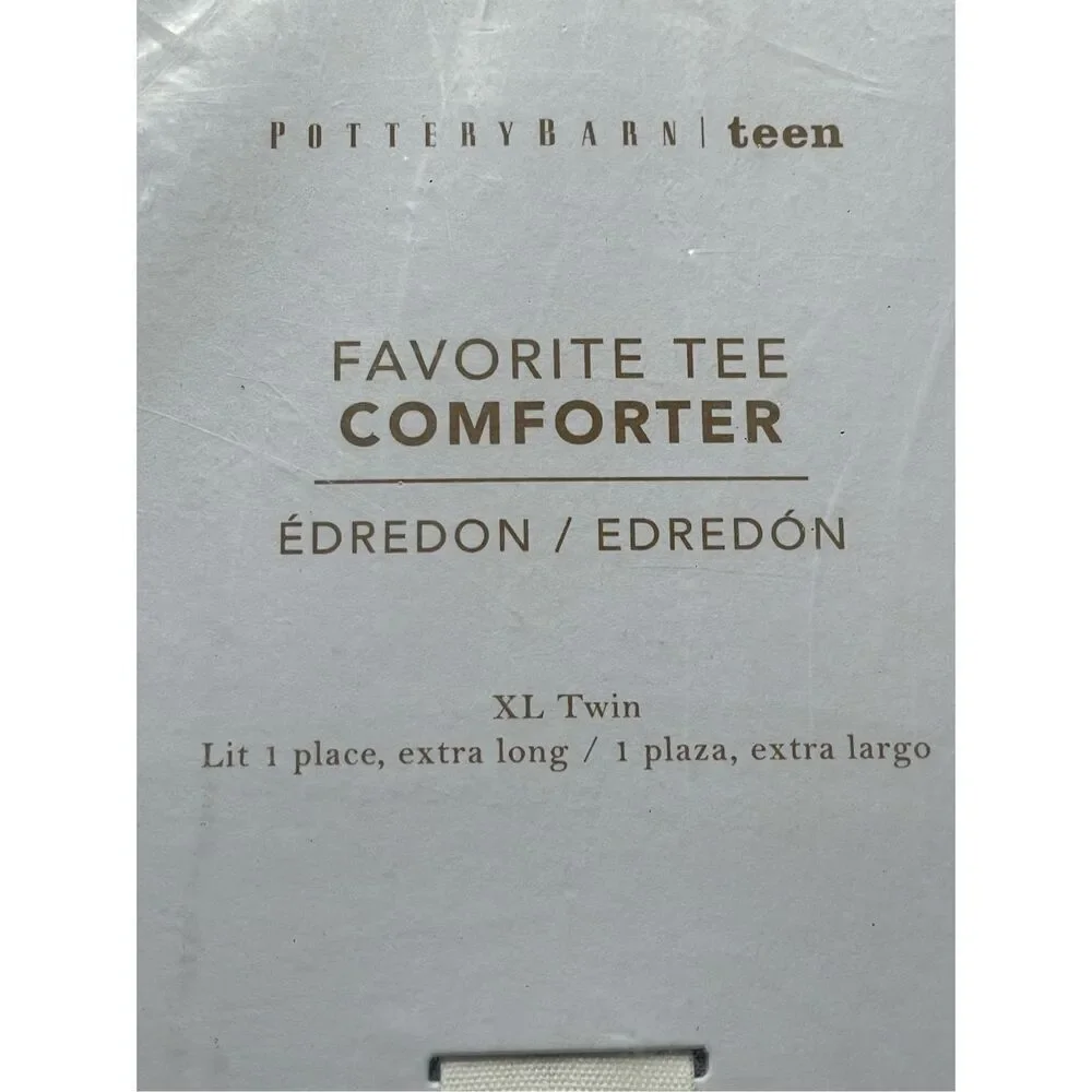 Pottery Barn Teen Favorite Tee Comforter Twin XL